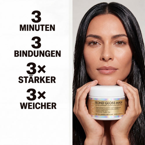 Bond Gloss Mask – 3 Minuten, 3 Bindungen (Illustration)